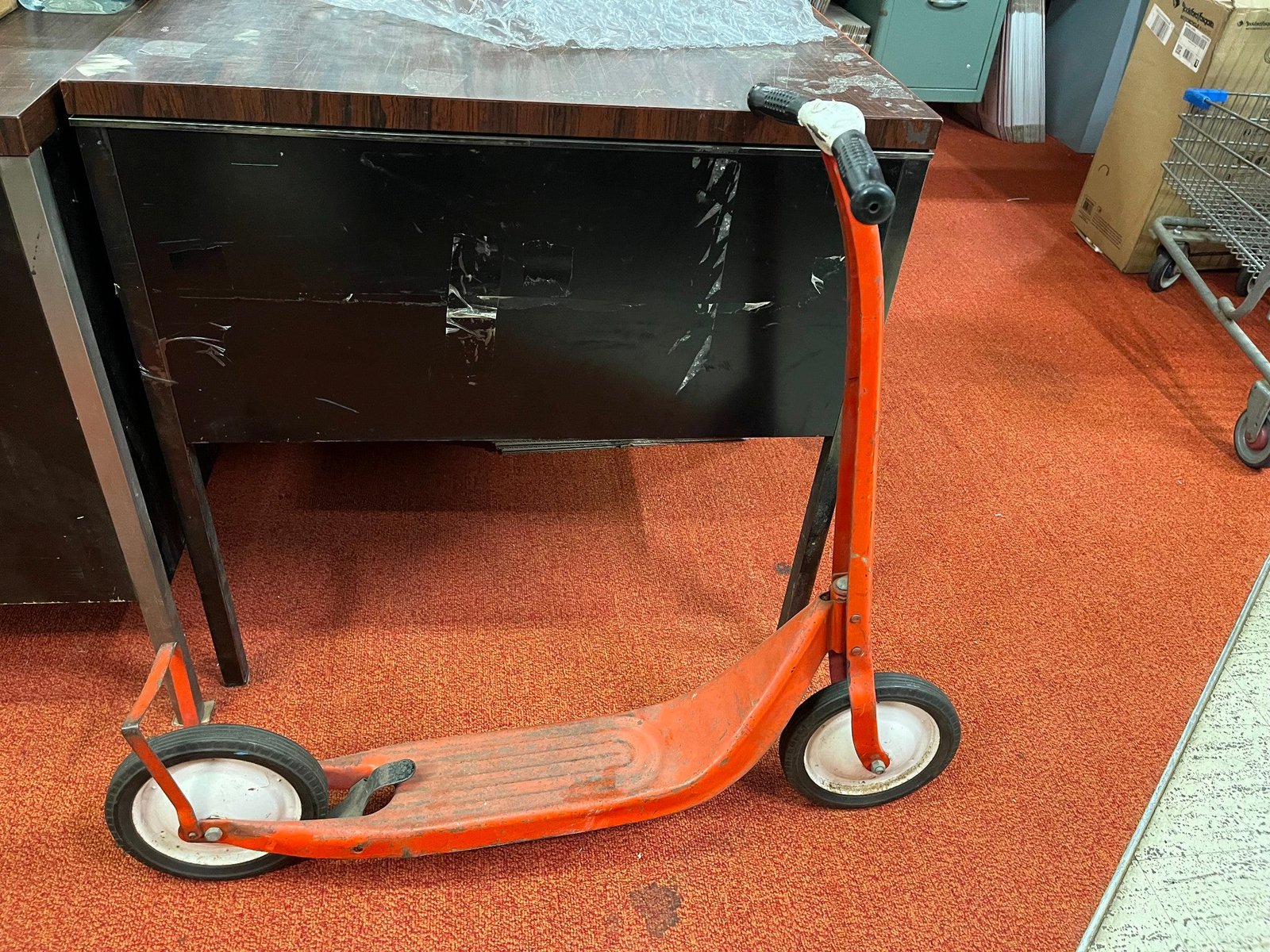 vtg antique 1940s Made in USA Hamilton Snappy Red Scooter children's toy